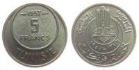 Tunesien Franz. - Tunesia Fr. Occup. - 1957 - 5 Francs  unc