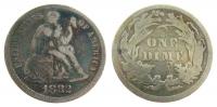 USA - 1882 - 1 Dime  sg-s