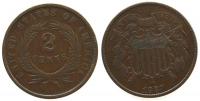 USA - 1867 - 2 Cents  fast ss